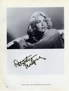Dorothy Malone autograph