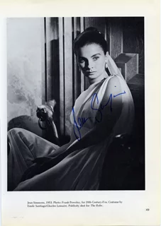 Jean Simmons autograph