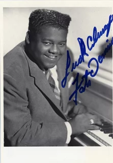 Fats Domino autograph