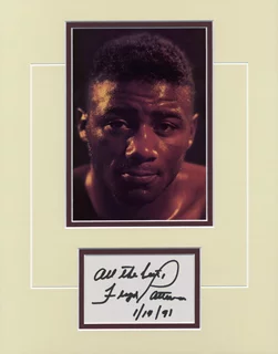 Floyd Patterson autograph