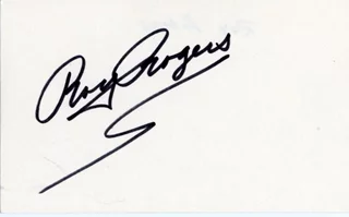 Roy Rogers autograph