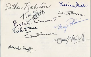 Vintage Hollywood Actors autograph
