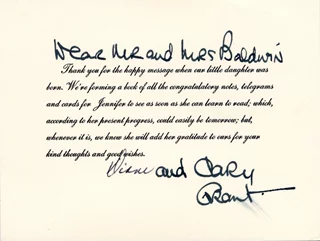 Cary Grant autograph