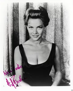 Honor Blackman autograph