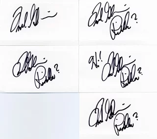 Frank Gorshin autograph