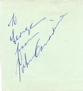 John Carradine autograph