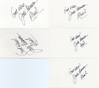 Jodi Benson autograph