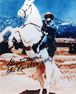 Clayton Moore autograph