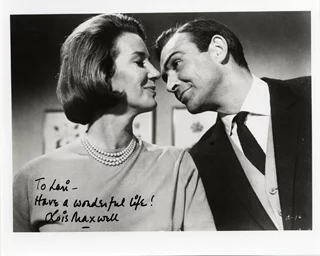 Lois Maxwell autograph
