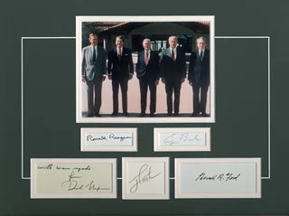 Five Presidents autograph