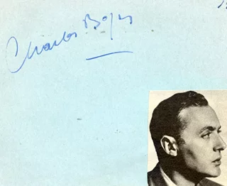 Charles Boyer autograph