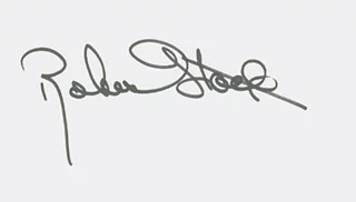 Robert Stack autograph