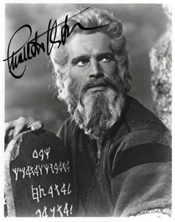 Charlton Heston autograph