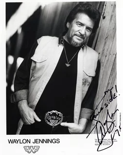 Waylon Jennings autograph