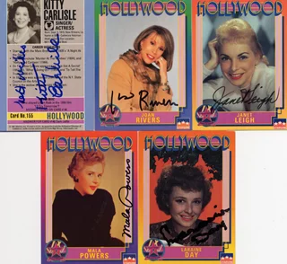 Hollywood Walk of Fame Cards autograph