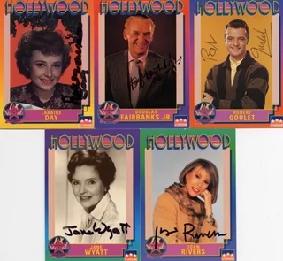 Hollywood Walk of Fame Cards autograph