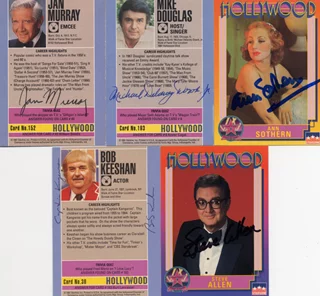 Hollywood Walk of Fame Cards autograph