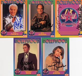 Hollywood Walk of Fame Cards autograph