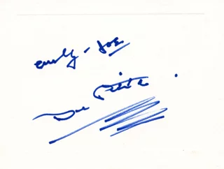 Curly Joe DeRita autograph