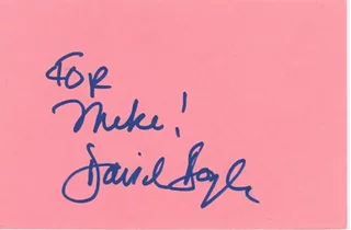 David Doyle autograph