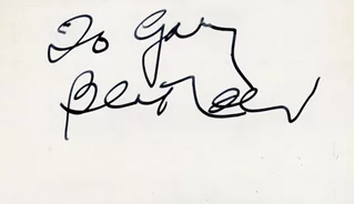 Bert Lahr autograph