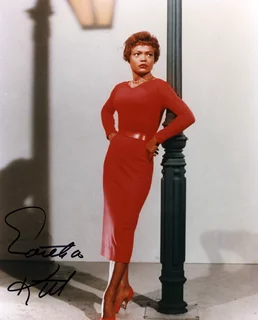 Eartha Kitt autograph