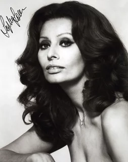 Sophia Loren autograph