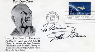 John Glenn autograph