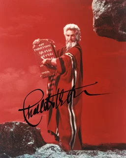 Charlton Heston autograph