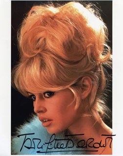 Brigitte Bardot autograph