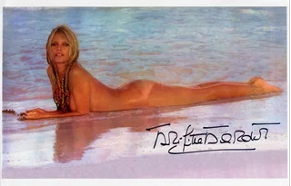 Brigitte Bardot autograph