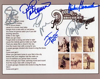 The Doobie Brothers autograph