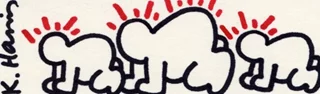 Keith Haring autograph