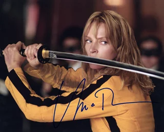 Uma Thurman autograph