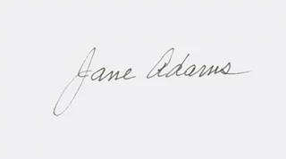 Jane Adams autograph