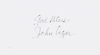 John Agar autograph