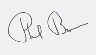 Phil Brown autograph