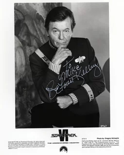 Deforest Kelley autograph