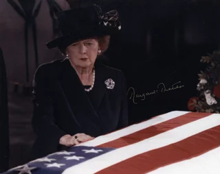 Margaret Thatcher autograph