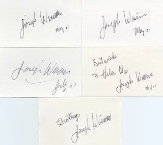 Joseph Wiseman autograph