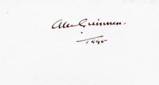 Alec Guinness autograph