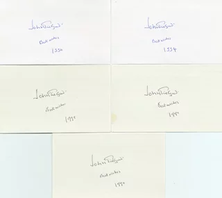 John Gielgud autograph