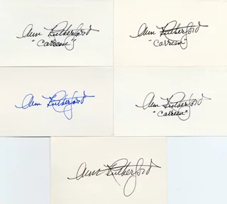 Ann Rutherford autograph