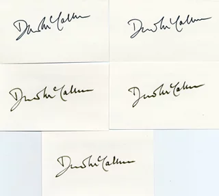 David McCallum autograph