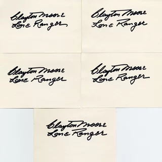 Clayton Moore autograph