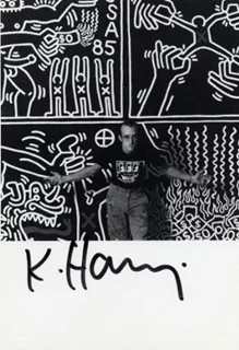 Keith Haring autograph