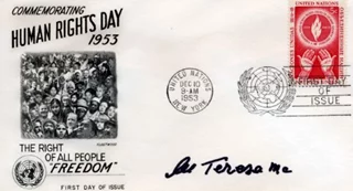 Mother Teresa autograph