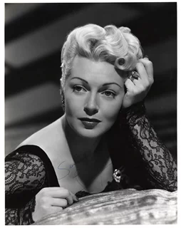 Lana Turner autograph