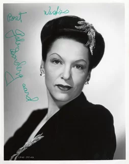 Gale Sondergaard autograph