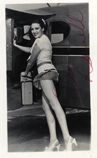 Linda Darnell autograph